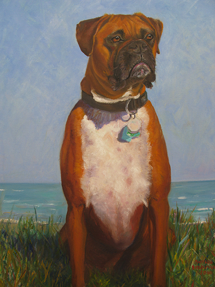 dempsey pet portrait oil painting